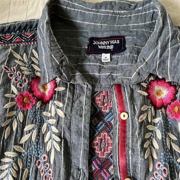Johnny Was Workshop Tikal Shirt Size M - Picture 4 of 4